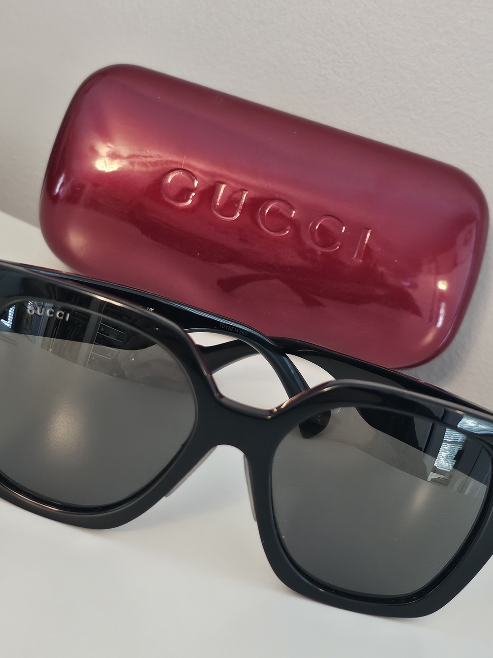 Gucci Women’s GG1300 Black Sunglasses w/ Case, Bag, Cloth